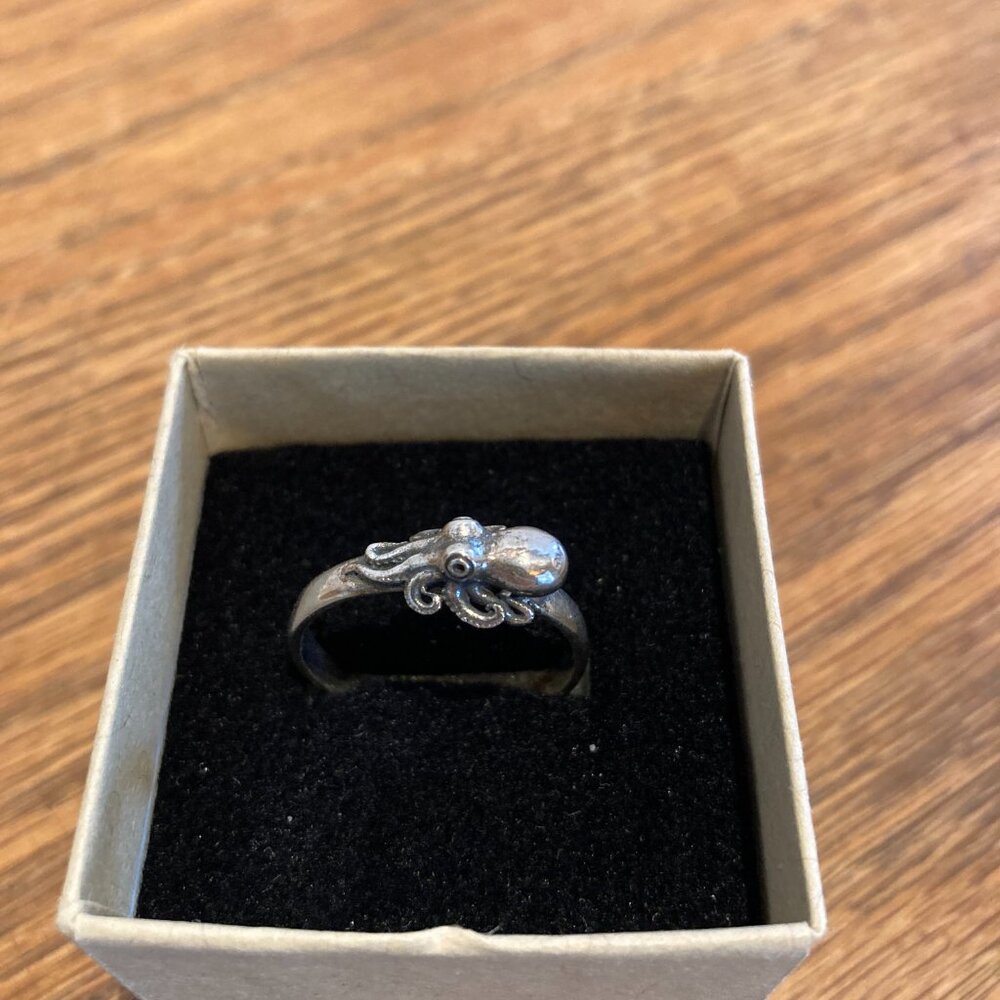Silver Octopus Ring - image 2